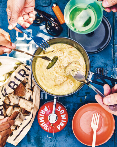 Cheese fondue at camp? You have to try this